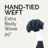 Hand-Tied Weft Extra Body Wave 20"